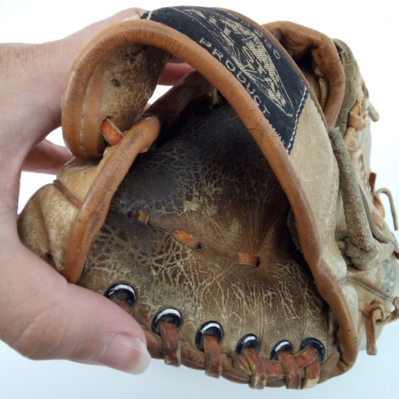 Vintage Nesco 8040 Top Grain Cowhide Leather All Star Baseball Glove - Picture 2 of 14